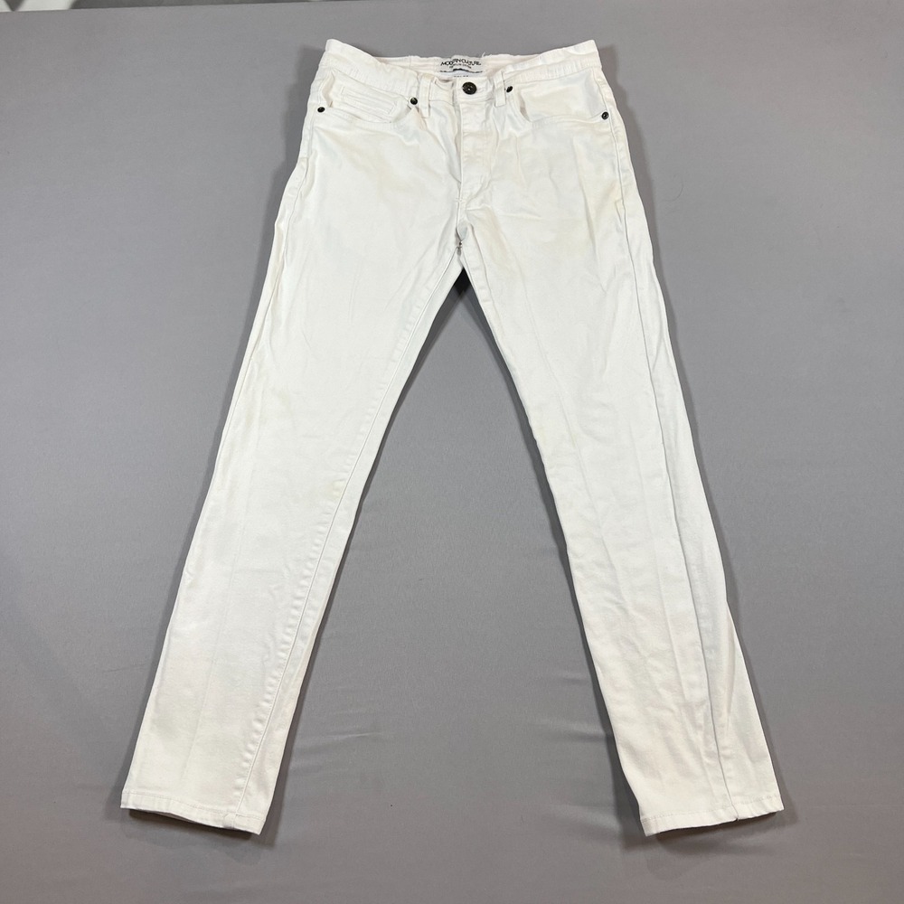 Modern Culture Skinny Jeans Womens 30x30 White Denim Stretch Mid Rise Zip Fly